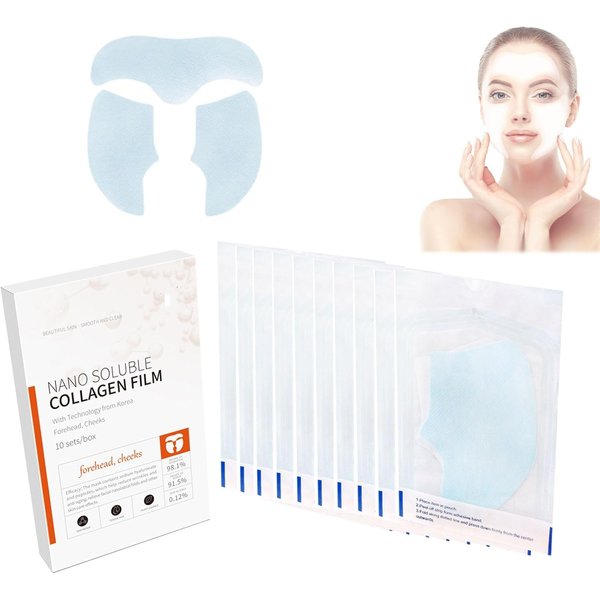TDBFD Skinifyx Hydrolyzed Collagen Patches, Skinifyx Collagen Patches, Hydrolyzed Collagen Patches Neck, Nano Soluble Collagen Film, Highprime Collagen Film Face Mask，Skinifyx