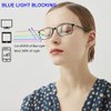 YTDBNS Reading Blue Light Blocking Glasses - 2 Pack Computer Readers Men Women Spring Hinge Black/Brown (black&brown, 2.75)