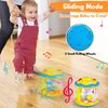 ROHSCE Baby Toys 6 to 12 Months - Musical Rotating Light Up Infant Toys, Early Learning Toys Baby Crawling Drum Toy, Tummy Time Educational Sensory Baby Girl Gifts for Toddlers 1 2 3 Years Old