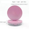 Empty Plastic Loose Powder Compact Container with Velvet Powder puff Mirror and Elasticated Net Sifter,Empty Reusable Powder box, 5g Portable DIY Makeup Powder case