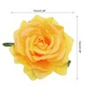 MECCANIXITY 1 Pcs Rose Flower Hair Clips 4 Inch Flower Hair Pins Flower Brooch for Women Hair Accessories Yellow