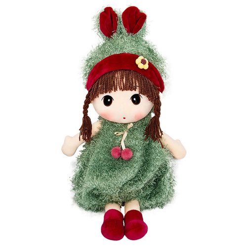 Tvoip Lovely Phyllis Creative Birthday Gift for Children's Toy Dolls Plush Toys 17.7 inches (Green)