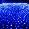 DOCHEER LED Net Mesh String Fairy Lights 204 LEDs, 6.56 Ft x 9.84 Ft,8 Modes, Blue Outdoor Transparency String Lights Waterproof Christmas Decorative Lights for Christmas Tree, Holiday, Party
