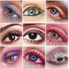 MAEPEOR Colored Mascara Set 7 Pack Longlasting Waterproof and Smudgeproof Mascara Kit Cruelty Free & Vegan Volume Mascara (7 Colors Set 1)