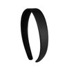 Dulier Black 1 Inch Satin Hard Headband Solid Hair band for Women and Girls