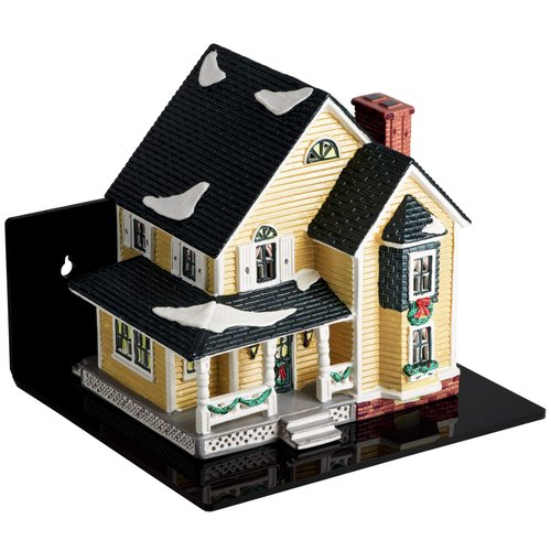 Better Display Cases Black Acrylic 9.5" x 9" Floating Shelf Wall Mount (A042)