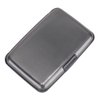 ELFISH RFID Blocking Credit Card Protector Aluminum ID Case Hard Shell Business Card Holders Metal Wallet for Men or Women（Gray