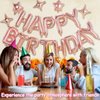 iPartycool 24pcs Happy Birthday Banner, Rose Gold Birthday Decorations, Happy Birthday Balloon, Birthday Party Decorations Happy Birthday Sign with 6pcs Star Balloons for Girls Birthday Party Supplies