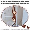 zhidiloveyou 35.4" Hanging Monkey Stuffed Animals Plush Brown Cute Monkey Toy for Kids Adults