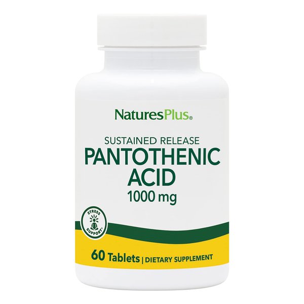 Pantothenic Acid, 1000 mg, 60 Tablets, NaturesPlus