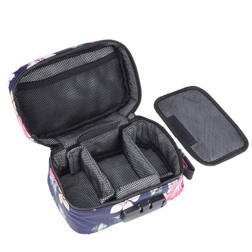 OZCHIN Smell Proof Bag with Combination Lock Lunch Bag File Organizer Case Container; Medicine Lock Bag Travel Storage Case Christmas Gifts for Women