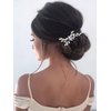Unicra Bride Wedding Crystal Hair Pins Bridal Hair Pieces Wedding Hair Accessories for Women and Girls Pack of 1 (Silver)