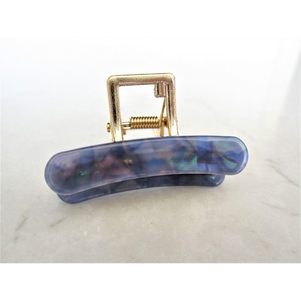 Generic Small abalone sea shell effect metal hair claw clamp clip for fine thin hair