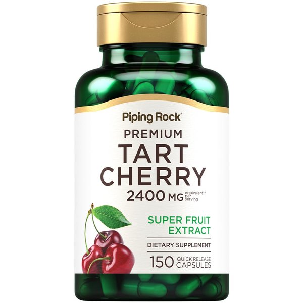 Piping Rock Tart Cherry Extract Capsules 2400mg | 150 Pills | Premium Super Fruit | Non-GMO, Gluten Free Supplement