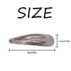 Dofash 5Cm/2In Snap Hair Clips Metal Hair Clips Hair Accessories Hair Clips For Women 20Pcs (Brown)