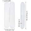8 PACK Glass Nail File Case, Clear Glass Nail Files Case, Acne Needle Blackhead Acne Needle Organizer Case, Clear Box for Nail Tool for Storage Organizer Case