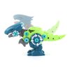 MISS. CHEN 7&7 4-in-1 Take Apart Dinosaur Toys with Electric Drill Toy for Kids 3+,Incl Tyrannosaurus Rex Triceratops,STEM Educational Construction Building Toys