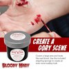 BLOODY MARY Fake SCAB Blood Make Up Body Paint - 1 oz small - For Cosplay, Horror Costume, Theater Blood, Vampire Accessories, Scary Things - Skin Friendly Washable Looks Realistic Thick Blood