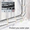 2 Pack 32.8 Foot Foiled Back Fiberglass Pipe Insulation Wrap, Pipe Insulation Foam Wrap Tape Ceramic Water Pipe Insulation Wrap for Outdoor Indoor Pipe Insulation Wrap Freezing Weather (2 Pack )