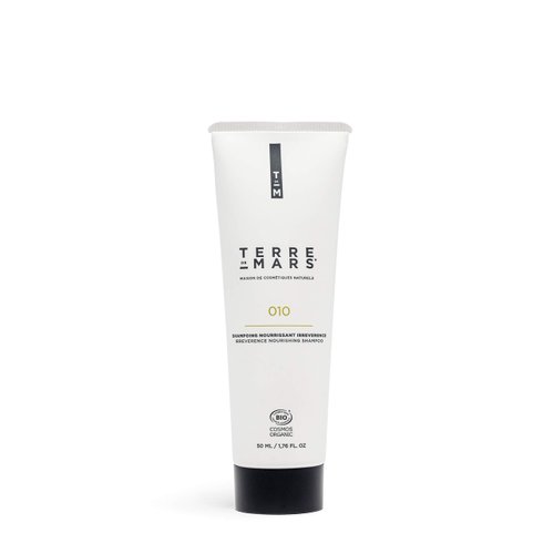 TERRE DE MARS Irreverence Nourishing Shampoo, Certified Organic, Moisturizing and Repairing Shampoo for Men and Women, Made in France, Vegan and Cruelty Free (1.76 FL Oz)