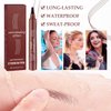 Eyebrow Pencil 4 Tip Microblading Eyebrow Pen, Waterproof Eyebrow Pencil, Smudge-Proof Brow Pencil, Long-lasting Natural Eye Brow Pencils for Women, Last All-Day (Reddish Brown)