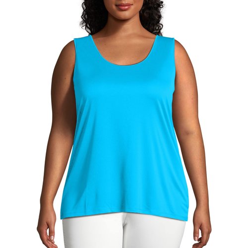 Just My Size Women's Plus-Size Cooldri Performance Scoopneck Tank Top