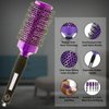 Aozzy 5pcs Blow-Drying Round Hair Brush Set - Ceramic, Boar Bristle Brush for Women - Thermal Barrel Brush Set, Styling & Roller Brush for Shiny, Smooth and Bouncy Hair