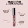 Black Opal BLK/OPL COLORSPLURGE Liquid Matte Lipstick, Chic Mauve — long-lasting, enriched with Vitamins C & E, paraben-free, cruelty-free