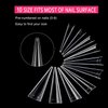 500PCS Stiletto Nail Tips SWETIDY Extra Long Nails Clear Nail Tips Half Cover Nail Tips XL Stiletto Shape Nail Tips Artificial Acrylic Nails Pointed Press On Nails for Halloween Nail Salon and Home DIY 10 Sizes with Box
