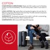 VIM & VIGR Cotton 15-20 mmHg Graduated Compression Socks for Women & Men (Heathered Grey & Dark Grey, Small/Medium Wide Calf (4))