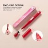 CAKAILA 4Pcs Red Nude Dark Brown Retractable Matte Lip Liner Set,Women Matte Lip Crayon Lip Liner Pencil Lipstick Kit,Long Lasting Smudge Proof Waterproof 24 Hour Lipstick and Lip Liners Combo Pencil