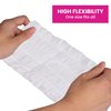 RONRONS 100 Pieces Disposable Spa Headbands, Soft Non-woven Facial Cloth Stretch Skin Care Hair Band, Professional Salon Makeup Sauna Essential Supplies for Women, White