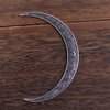 LANGHONG 2PCS Crescent Moon Hairpin For Women Viking Hair Pins Stick Knot Hair Styling Pins (ZJAS)