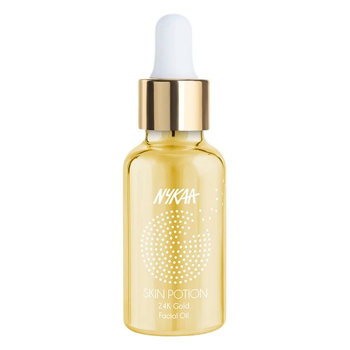 Nykaa Naturals Skin Potion Facial Oil, 24K Gold, 1.01 oz - Boosts Collagen - Hydrating Face Oil f...