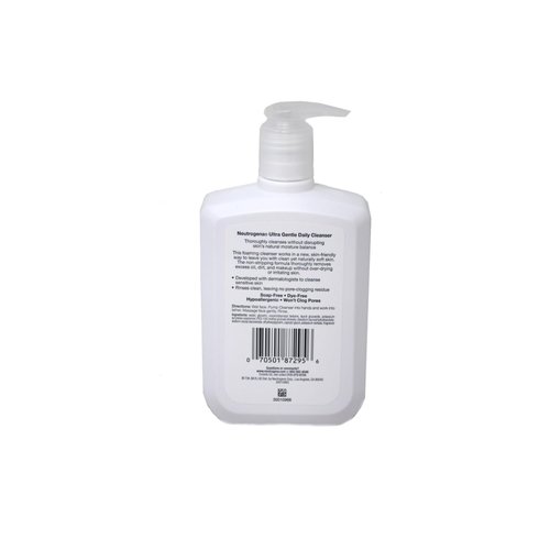 Neutrogena Ultra Gentle Daily Face Wash for Sensitive Skin, Oil-Free, Soap-Free, Hypoallergenic &amp;...