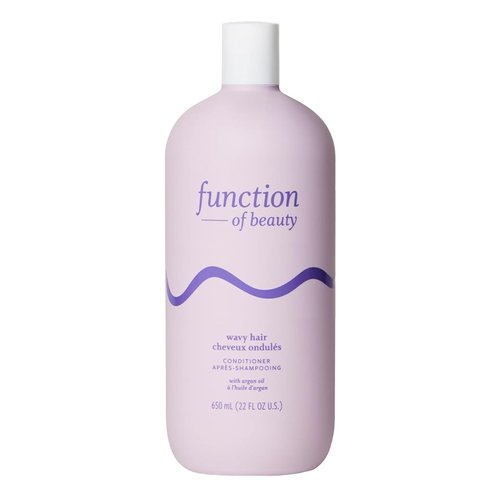 Function of Beauty Customizable Conditioner for Wavy Hair, 22 oz - Sulfate-Free Conditioner Formulated with Argan Oil to Enhance Glossiness & Natural Shine