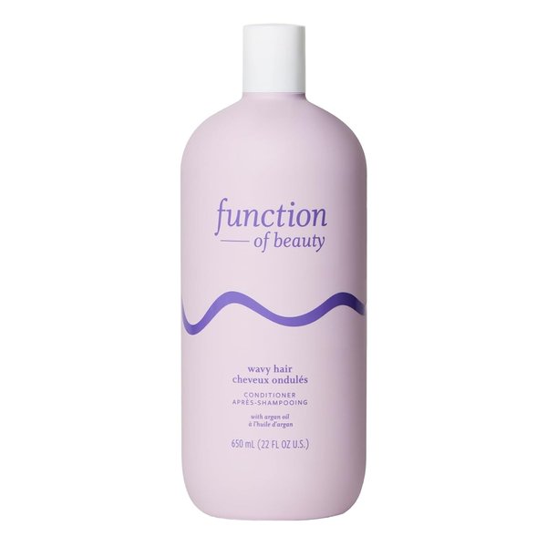 Function of Beauty Customizable Conditioner for Wavy Hair, 22 oz - Sulfate-Free Conditioner Formulated with Argan Oil to Enhance Glossiness & Natural Shine
