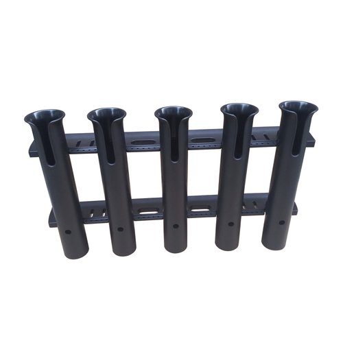 Brocraft Tackle Rack Fishing Rod Holder Rod White (5-Rod Poly Black Rod Rack)