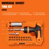 Stocking Stuffers for Adult Men Women, Super Universal Socket Tool, Christmas Gifts forDad Husband Handyman, Set of 25 with Power Drill Adapter, T-Handle Ratchet Driver & 20 Screwdriver Bits
