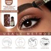 Eyebrow Stamp Stencil Kit,One Step Brow Stamp Shaping Kit, 3 in 1 Hairline Shadow Powder with 24 Reusable Eyebrow Stencils Hair Root Dark Brown