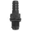 Little Giant CV-10 Check Valve for the following Little Giant Series Condensate Pumps - VCC, VCMA, VCL-14 and VCL-24, 1/4-inch MNPT x 3/8-inch Barbed, Black, 599065
