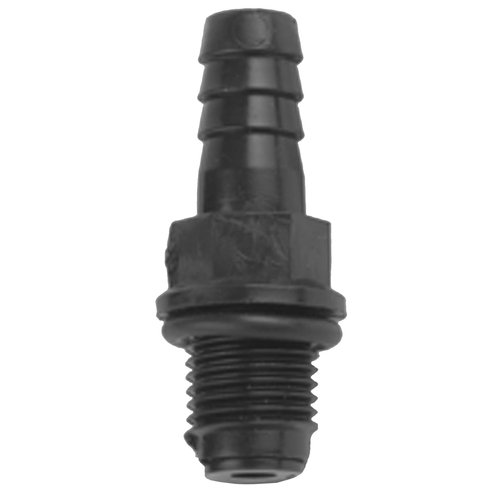Little Giant CV-10 Check Valve for the following Little Giant Series Condensate Pumps - VCC, VCMA, VCL-14 and VCL-24, 1/4-inch MNPT x 3/8-inch Barbed, Black, 599065