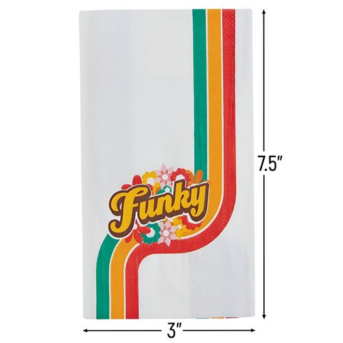 70s Party Dinner Napkins - Party Supplies - 16 Pieces