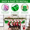 12 Pack 10 Feet Metallic Foil Fringe Garland Tinsel Streamers Banner, Green Wall Hanging Tinsel Fringe Banners for Parade Floats, Wedding, Birthday, Christmas, New Year Party Decorations