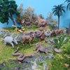 Fantarea Desert Wild Animal Model Figures Playsets 11 PCS Mini Cactus Armadillo Snake Lynx Wolf Scorpion Marmot Figurines Decoration Set Toys for Boys Girls Kids