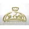 Generic Gold map metal hair claw clip jaw clip