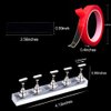 EBANKU Acrylic Nail Display Stand Set, 50Pcs Acrylic Nails Holder Stand with 10M Double Sided Tape for Nails Walls, Magnetic Nail Practice Stand Manicure Tools