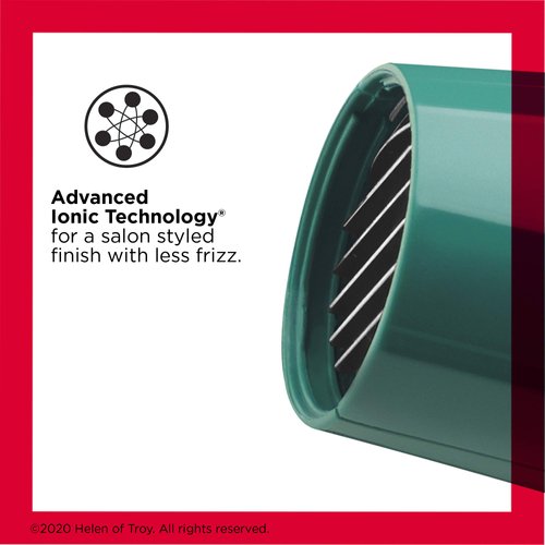 REVLON Volume Booster Hair Dryer with Diffuser | Voluminous Lift and Body | 1875W Blow Dryer with Ionic Technology for Salon Styled Finish with Less Frizz (Green)