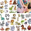 Temporary Tattoo for Kids, 62pcs Fake Tattoos Pattern, Waterproof Body Art Stickers, Cute Tattoo Decorations, Birthday Party Favor Supplies Decor for Boys Girls Children Toddler Teens 10 Sheets Animals