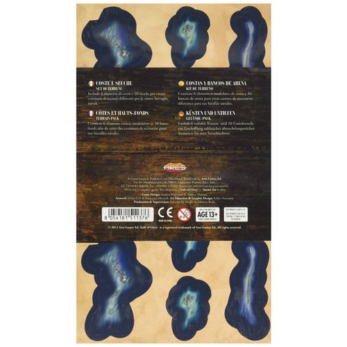 Sails of Glory - Terrain Pack Coasts & Shoals Board Game